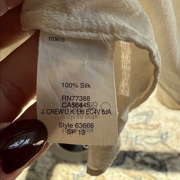 Jcrew silk button down blouse - Picture 9 of 10